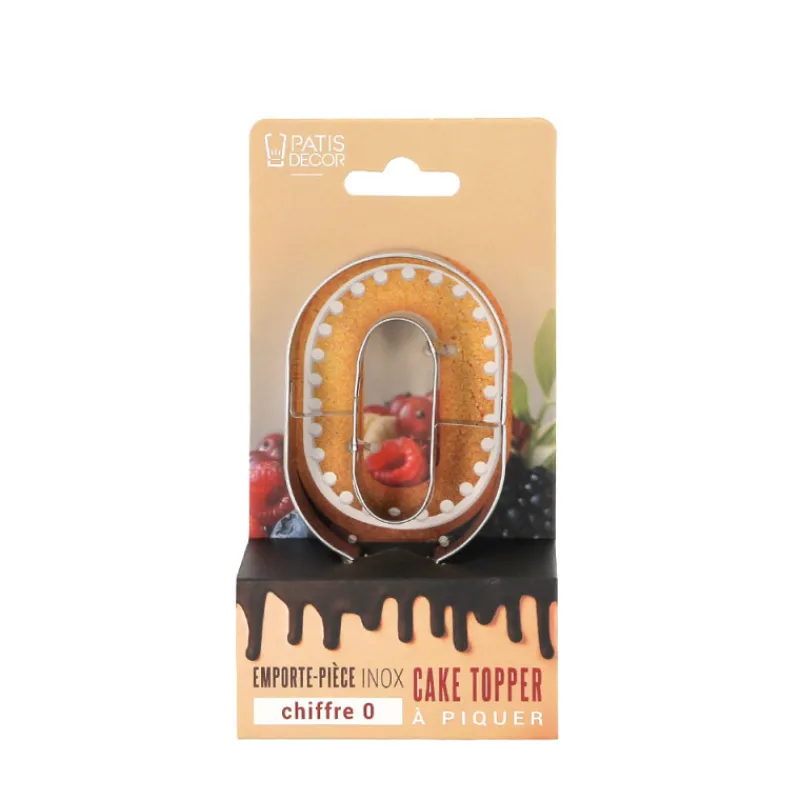 Outlet Cerf Dellier Emporte-pièces cake topper "0"