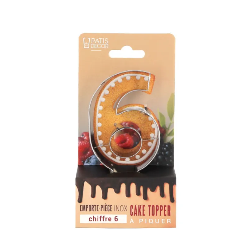 Clearance Cerf Dellier Emporte-pièces cake topper "6"