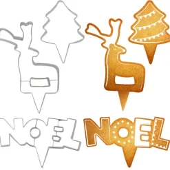 Discount Cerf Dellier Emporte-pièces cake toppers thème Noël (lot de 3)