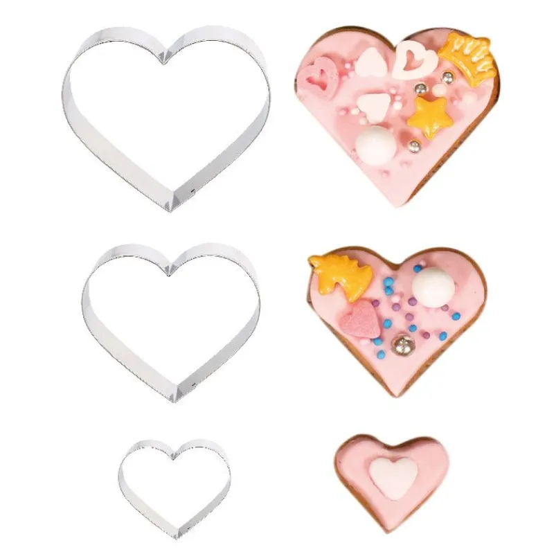 Sale Cerf Dellier Emporte-pièces Coeurs assortis (x3)