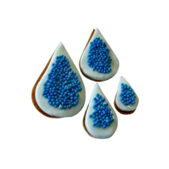 New Cerf Dellier Emporte-pièces gouttes d'eau (x 4)