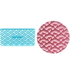 Best Cerf Dellier Empreinte effet matelassé coeurs