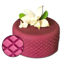 New Cerf Dellier Empreinte effet matelassé losanges Patisdécor