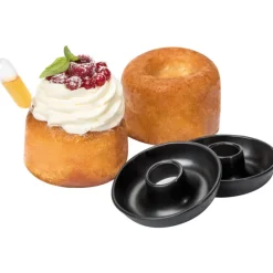 New Cerf Dellier Exoglass 12 savarins ouverts bord roulé 7 cm