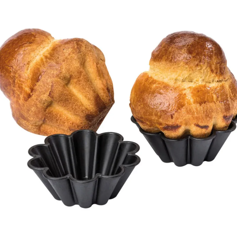 Online Cerf Dellier Exoglass brioches à 12 côtes 7 cm x 24