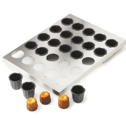 Clearance Cerf Dellier Exoglass plaque de 30 moules à cannelé 3,5 cm