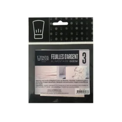 Hot Cerf Dellier Feuille d'argent alimentaire (x3)