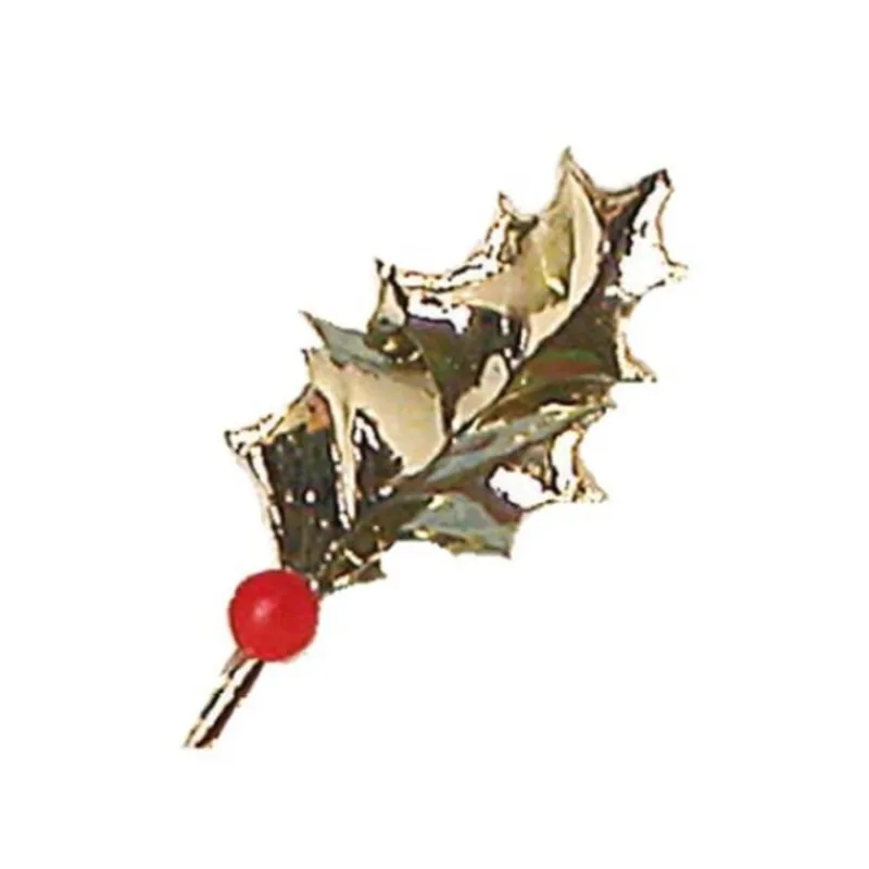 New Cerf Dellier Feuilles de houx dorées (x144)