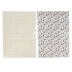 Discount Cerf Dellier Feuilles transfert cabosses et géométrie assorties (x4)