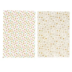 Online Cerf Dellier Feuilles transfert Noël assorties (x4)