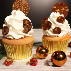 Online Cerf Dellier Feuilles transfert Noël assorties (x4)