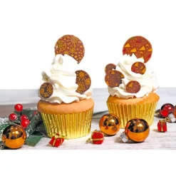 Online Cerf Dellier Feuilles transfert Noël assorties (x4)