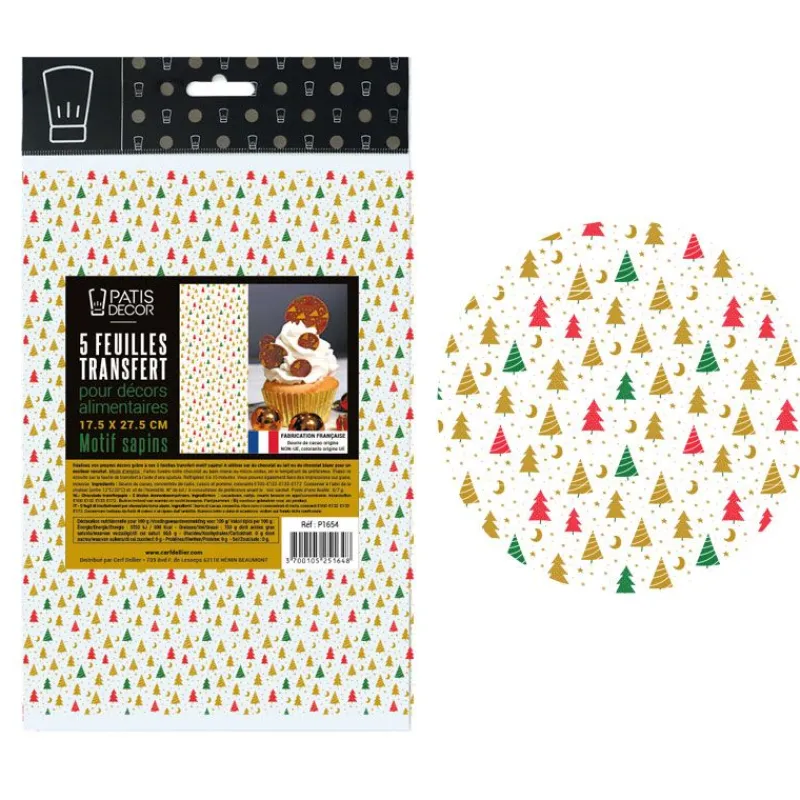 Sale Cerf Dellier Feuilles transfert Sapins (x5)