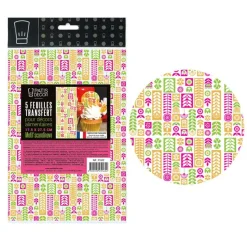 Sale Cerf Dellier Feuilles transfert Scandinave (x5)