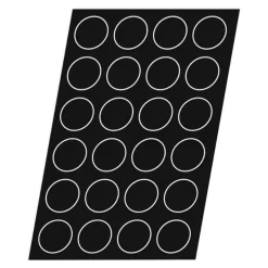 Best Cerf Dellier Flexipan GN 1/1 plaque de 35 demi-sphères 4,3 cm