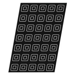 Hot Cerf Dellier Flexipan GN 1/1 plaque de 45 mini-savarins 3,7x3,7x1,7 cm