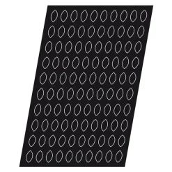 Sale Cerf Dellier Flexipan GN 1/1 plaque de 43 quenelles moyennes 6,7x3,60x2,7 cm