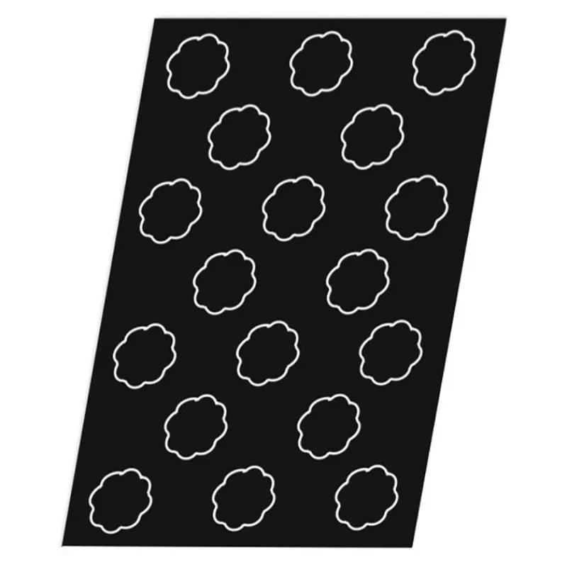 Hot Cerf Dellier Flexipan 60x40 plaque de 18 bavarois 8 côtes 7,8x3,5 cm