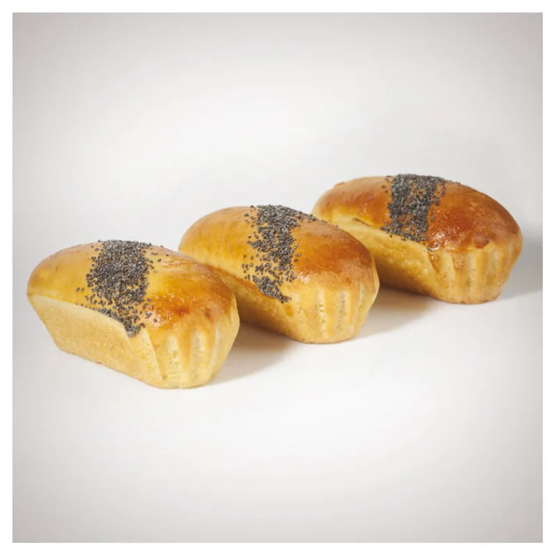 New Cerf Dellier Flexipan 60x40 plaque de 20 brioches longues à côtes 11,3x8,1 cm