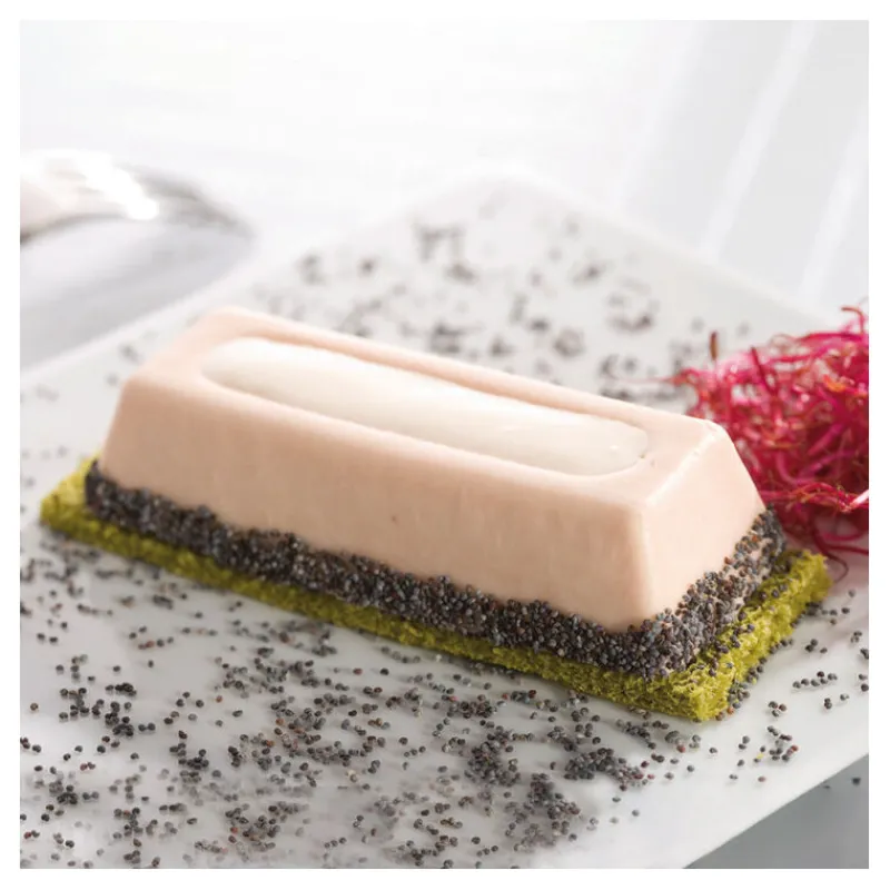 Clearance Cerf Dellier Flexipan 60x40 plaque de 24 cakes avec rainure 12x4 cm