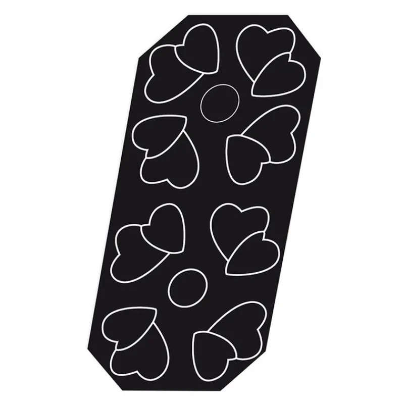 Best Cerf Dellier Flexipan 60x40 plaque de 8 coeurs entrelacés 12x11,3x3,5 cm