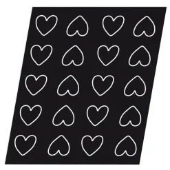 Clearance Cerf Dellier Flexipan 60x40 plaque de 20 coeurs 6,5x6 cm