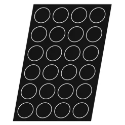 Best Cerf Dellier Flexipan 60x40 plaque de 24 cookies 7,8 cm