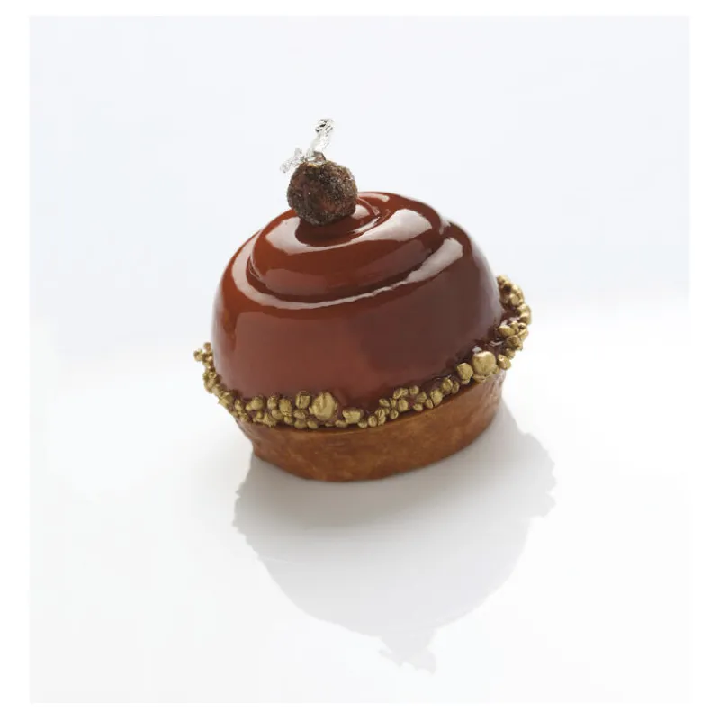 Hot Cerf Dellier Flexipan 60x40 plaque de 24 demi- sphères spirales 3,6 cm