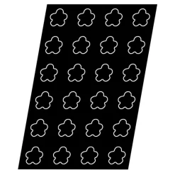 Best Cerf Dellier Flexipan 60x40 plaque de 24 fleurs 7,8x2 cm