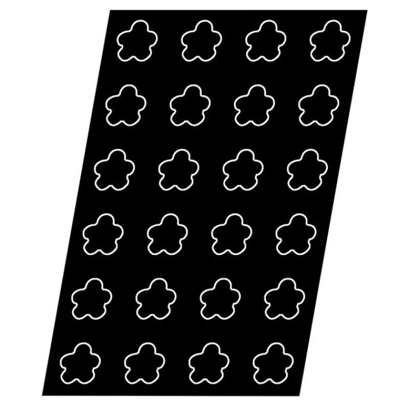 Best Cerf Dellier Flexipan 60x40 plaque de 24 fleurs 7,8x2 cm