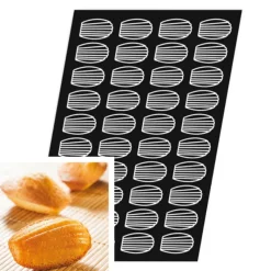 Online Cerf Dellier Flexipan 60x40 plaque de 40 madeleines 7,8x4,7 cm