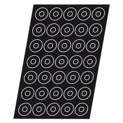 Clearance Cerf Dellier Flexipan 60x40 plaque de 60 mini-savarins 4,1x1,2 cm