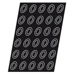 Discount Cerf Dellier Flexipan 60x40 plaque de 60 mini-savarins ovales 4x3 cm