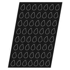 Sale Cerf Dellier Flexipan 60x40 plaque de 56 mini-gouttes 5,2x3,2x2 cm