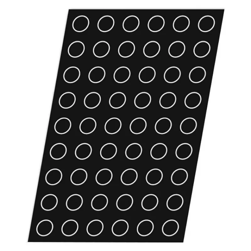 Outlet Cerf Dellier Flexipan 60x40 plaque de 54 mini-cylindres diamètre 3,8 cm hauteur 2 cm