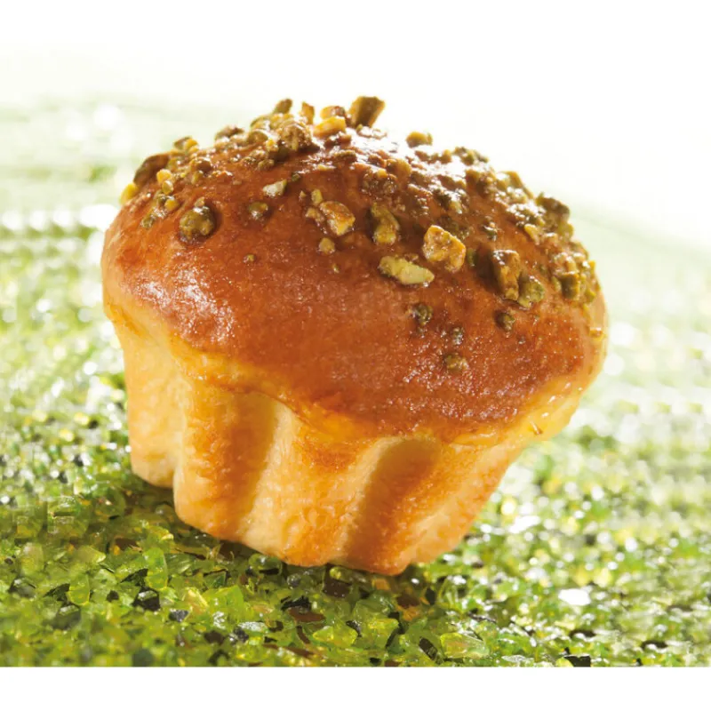 Hot Cerf Dellier Flexipan 60x40 plaque de 24 mini-brioches cannelées 7,8 cm