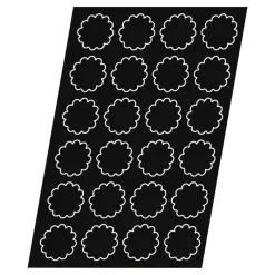 New Cerf Dellier Flexipan 60x40 plaque de 24 mini-brioches cannelées 6,8 cm