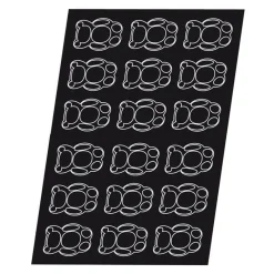 Cerf Dellier Flexipan 60x40 plaque de 18 nounours 9x6x2 cm