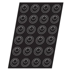 New Cerf Dellier Flexipan 60x40 plaque de 24 paysages 7,5x2,4 cm