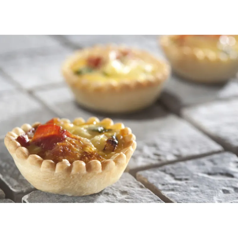 New Cerf Dellier Flexipan 60x40 plaque de 48 quichettes tartelettes unies 4,8 cm