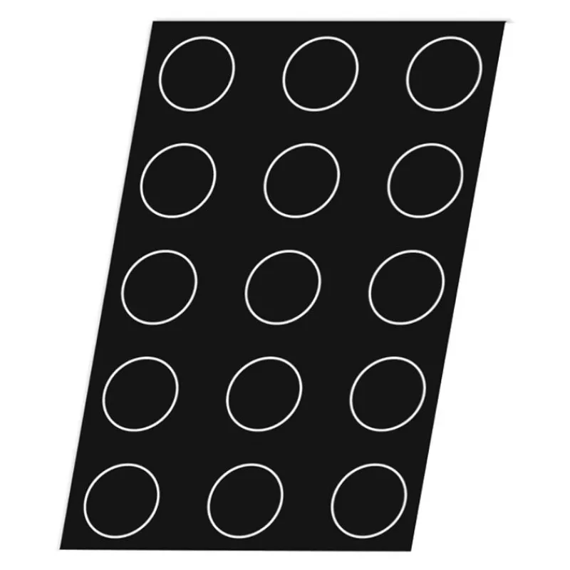 New Cerf Dellier Flexipan 60x40 plaque de 48 quichettes tartelettes unies 4,8 cm