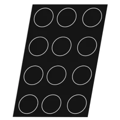 Clearance Cerf Dellier Flexipan 60x40 plaque de 12 quiches 10,5 cm