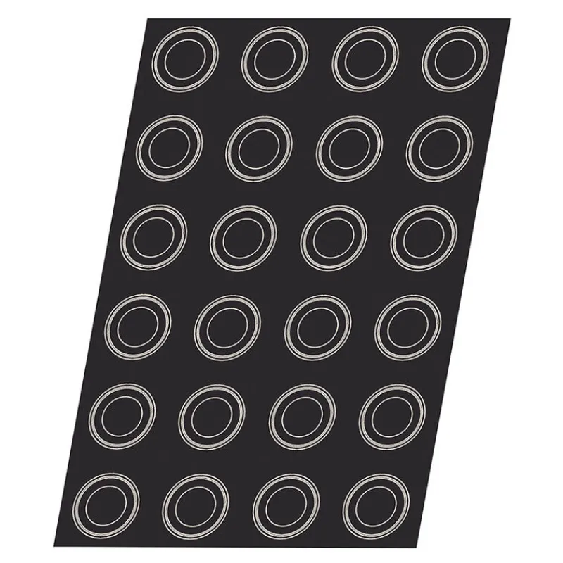 Online Cerf Dellier Flexipan 60x40 plaque de 24 ronds charmants 6,6 cm