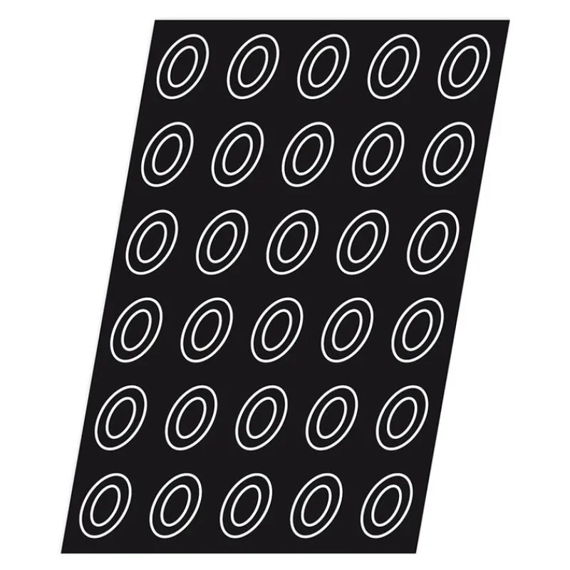 Online Cerf Dellier Flexipan 60x40 plaque de 24 savarins ovales 8x6 cm