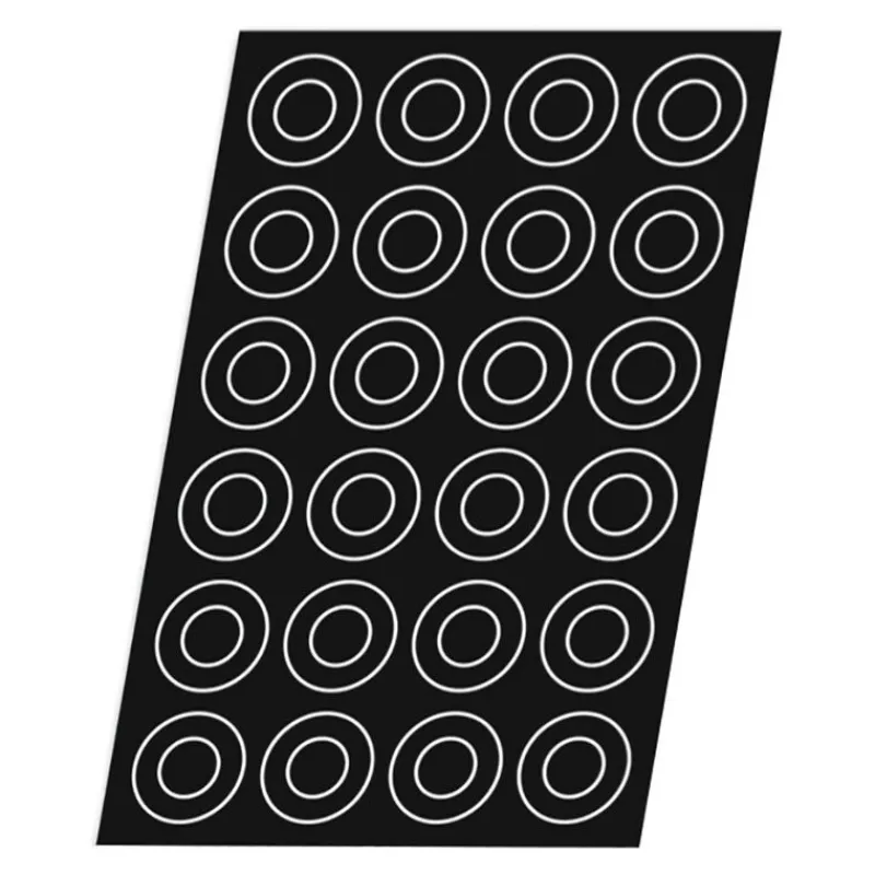 New Cerf Dellier Flexipan 60x40 plaque de 24 tartelettes fond de pâte 8x2 cm