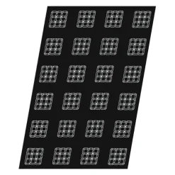 Sale Cerf Dellier Flexipan 60x40 plaque de 24 tartelettes carrées 7 cm
