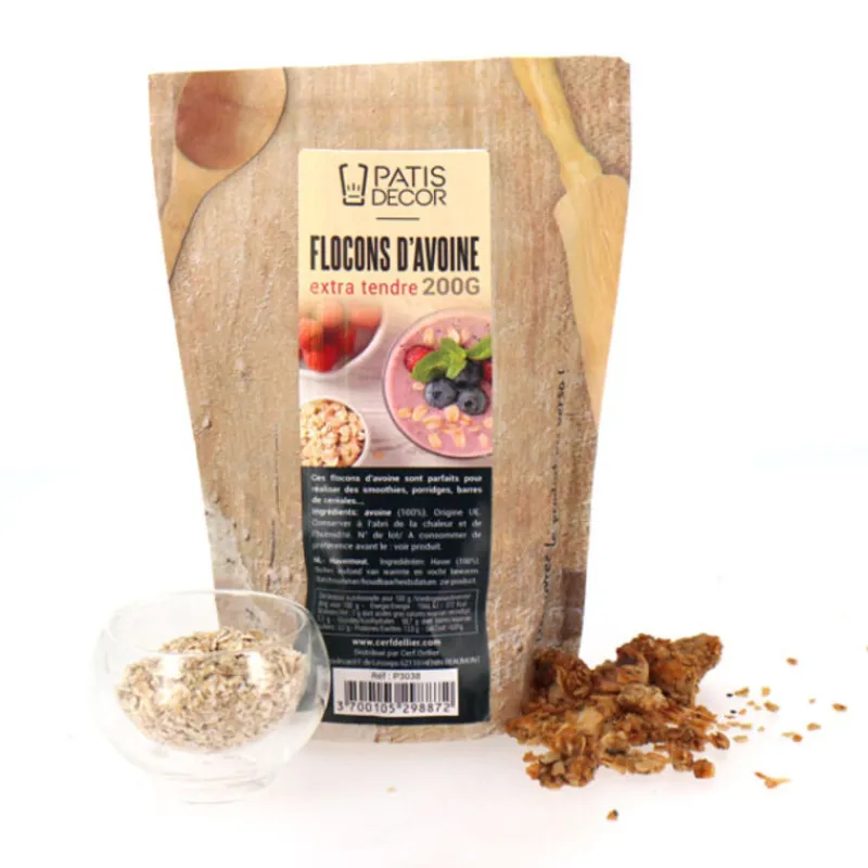 Cerf Dellier Flocons d'avoine extra tendres 200 g
