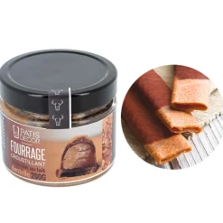 Discount Cerf Dellier Fourrage croustillant au chocolat au lait et brisures de crêpes dentelles 200 g
