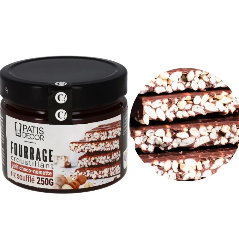 Best Cerf Dellier Fourrage croustillant goût choco-noisette riz soufflé - 250g