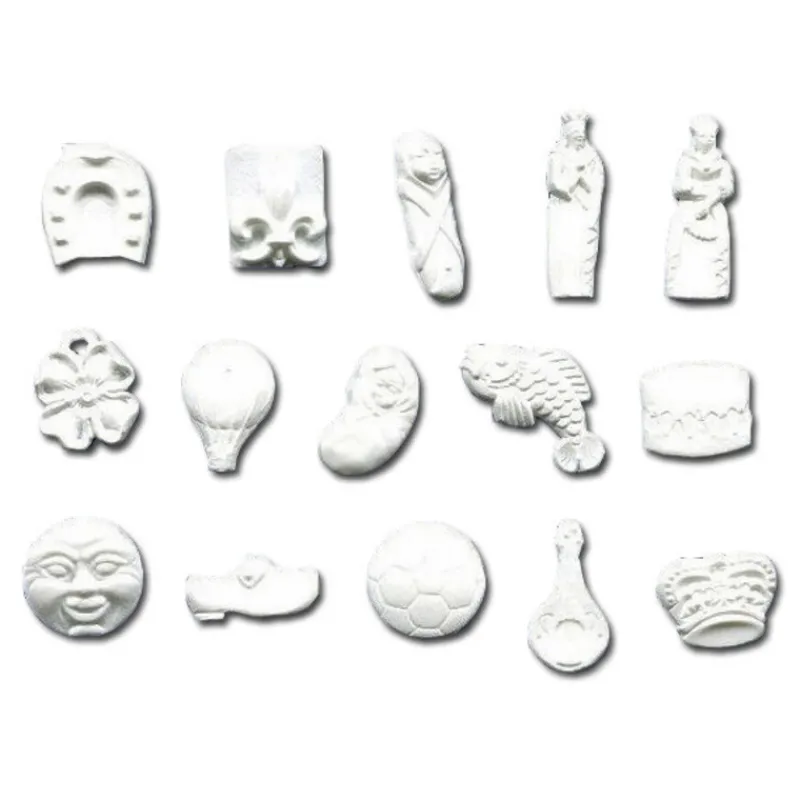 Discount Cerf Dellier Fèves en plastique blanches assorties (x1000)